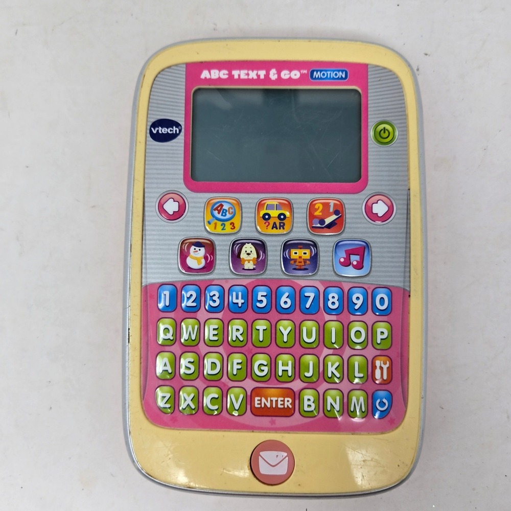 Vtech ABC Text & Go Motion Pink Handheld Educational Learning Toy QWERTY